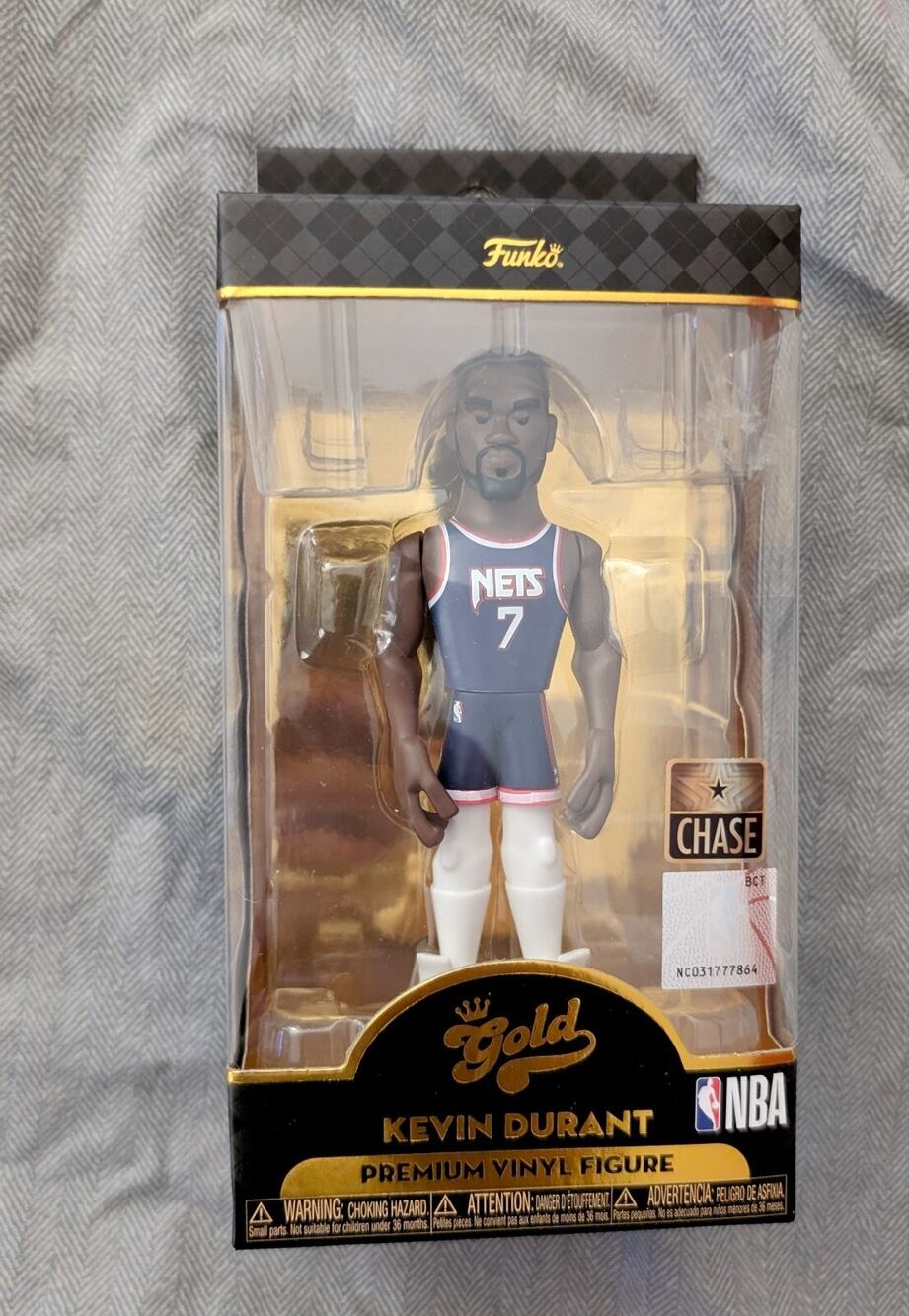 Funko Vinyl Gold 5 in: Kevin Durant CHASE VARIANT BLUE NETS NBA